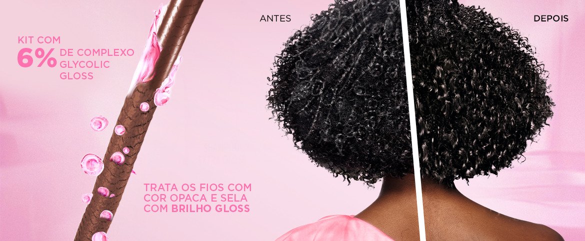 Imagem da modelo Cindy com um pack de Casting Creme Gloss